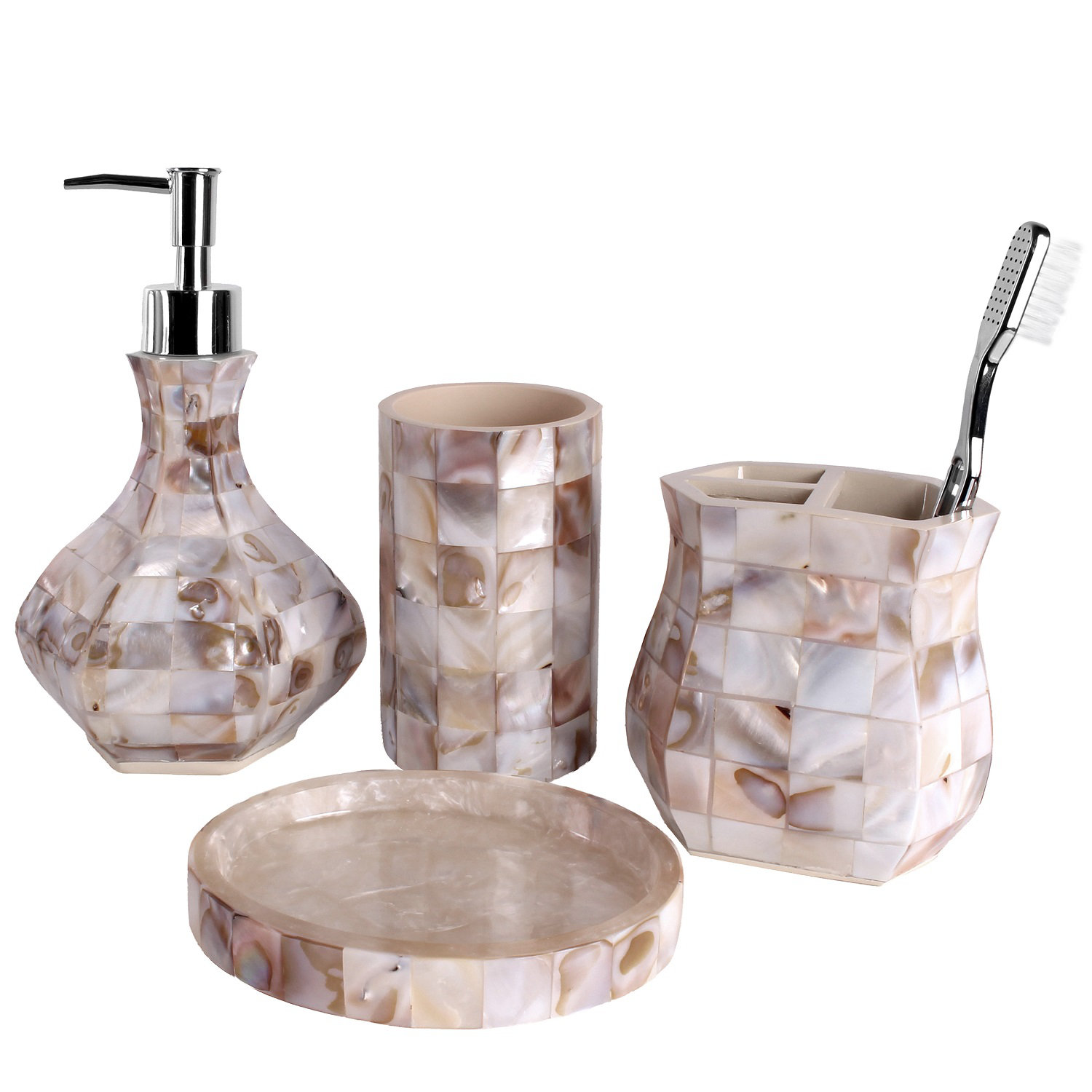 Creative Scents Milano 4Piece Bathroom Accessory Set & Reviews Wayfair